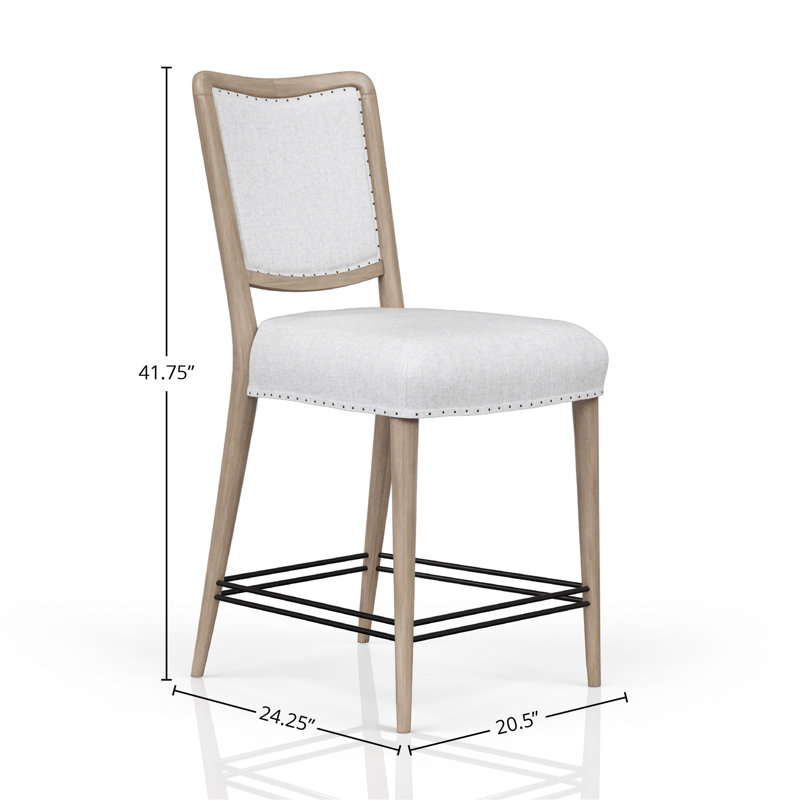 Ensemble de 2 tabourets de comptoir au fini couleur sable