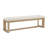 Ashal 65" Wide Coastal Upholstered Dining Bench with Boucle Fabric