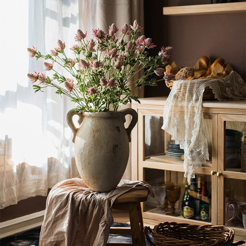 Vase de table en résine 15,35 "Schurman, Beige