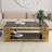Vaili 51" L x 27.5" W 2-Tier Rectangular Tempered Glass Top Coffee Table for Living Room-792300851