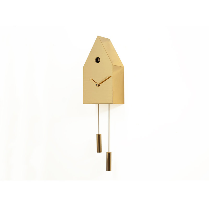 Highcliffe Metal Wall Clock, Gold