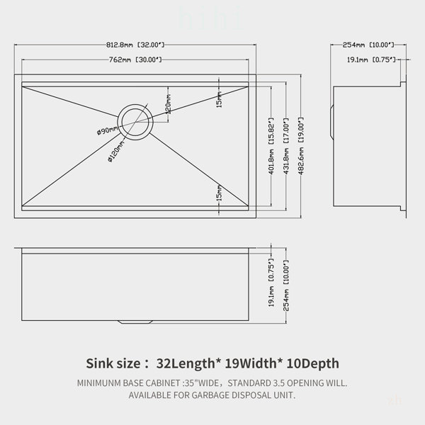 Dimensions du produit