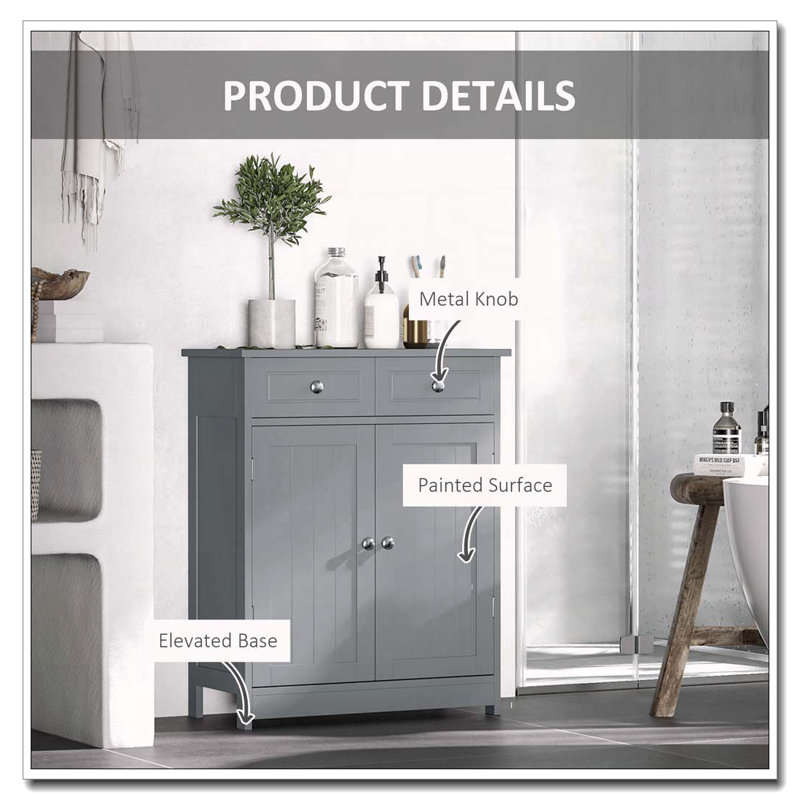 Armoire de rangement autoportante avec tiroirs