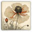 «Desert Bloom», art coquelicot rétro sur toile-836379909