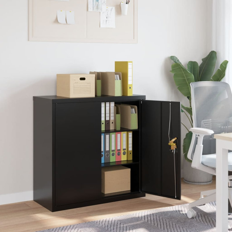 Naideline 2 -Door 2 -Shelf, Black