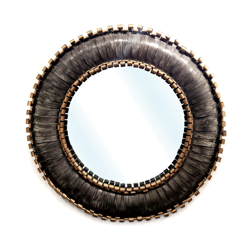 Amarrie Metal Round Mirror