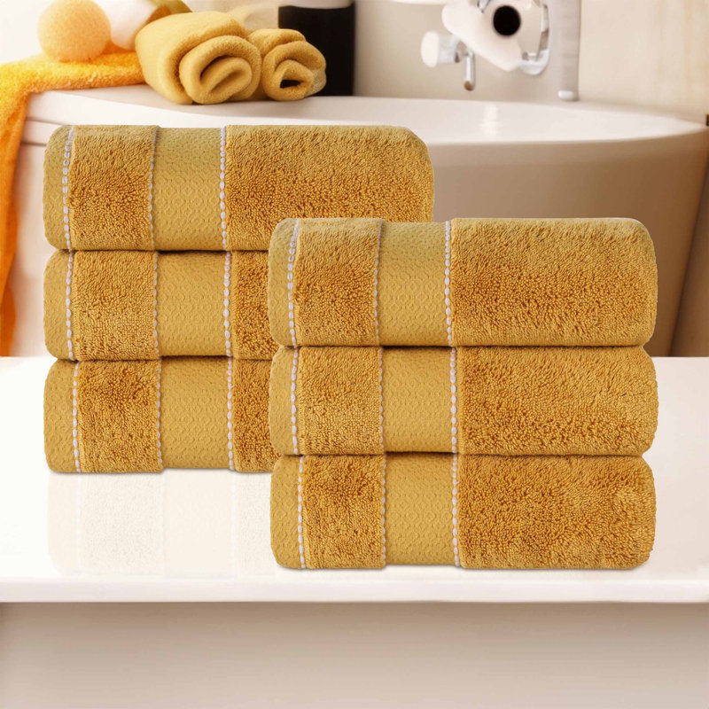 Treiber Egyptian Giza Cotton Hand Towel, Gold
