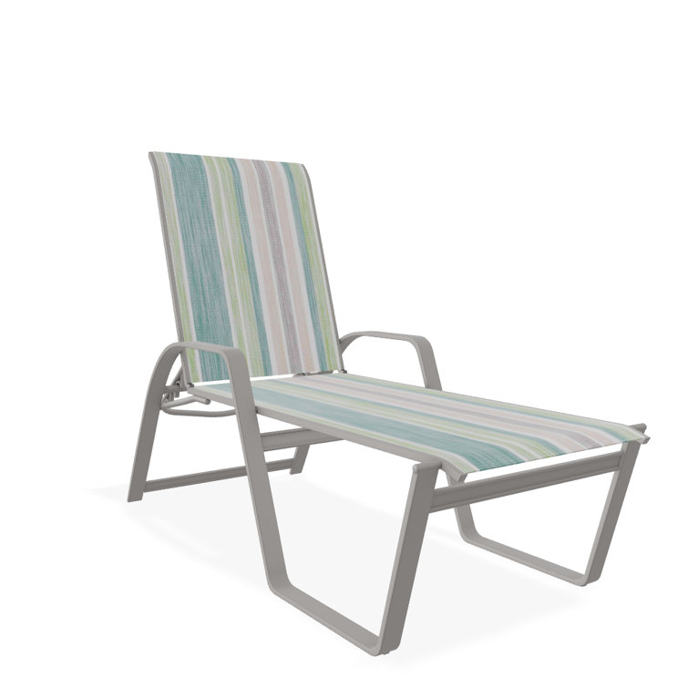Holna Outdoor Rust-Resistant Metal Chaise Lounge