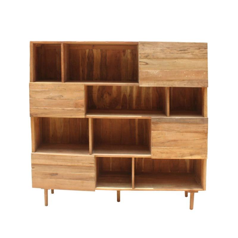 Joyner 150cm H x 165cm W Solid Wood Standard Bookcase