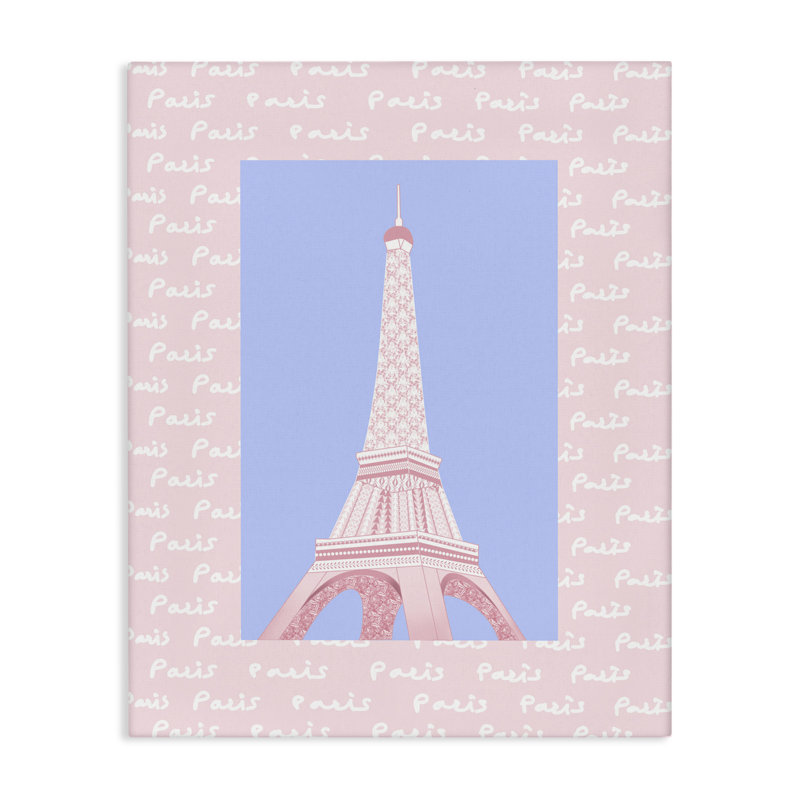 Toile de la Tour Eiffel Paris Paris, design par Pooja Dave, H 30 po x l 24 po