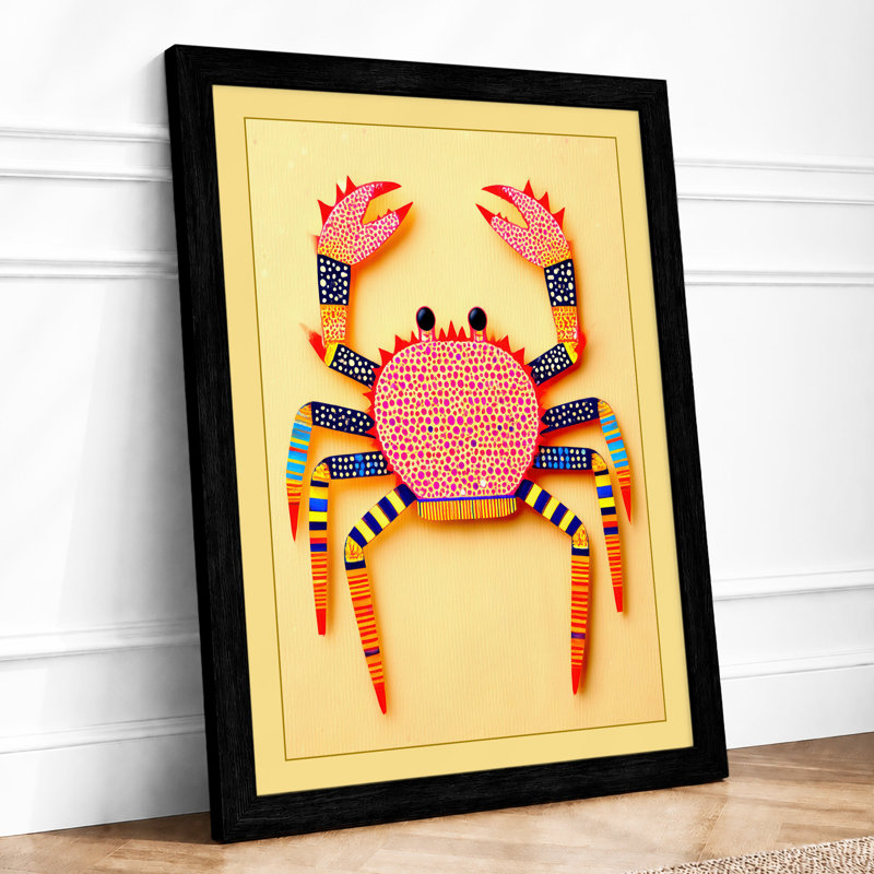 Decorative Crab Eclectic - Print, A3 - 42.0 x 29.7 cm, Black