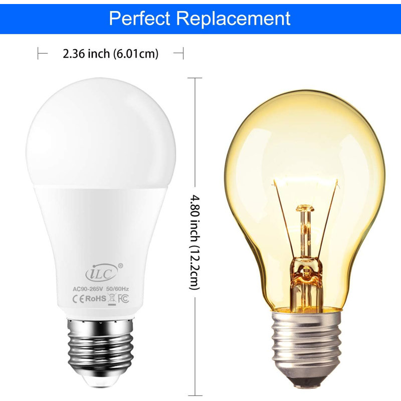 10 watts (équivalent à 60 watts), ampoule à intensité variable, culot E26 / moyen (standard)