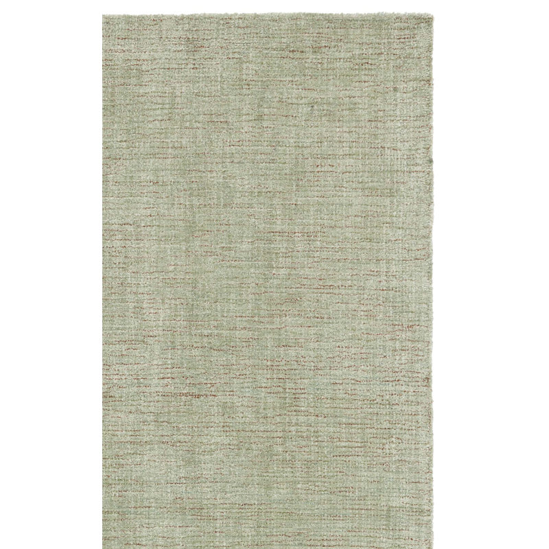 Abstract Hand Tufted Wool;Cotton Abstract Rug, Rectangle 5' x 8'