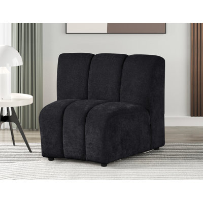 Myriad Channel Tufting Modular Armless Chair