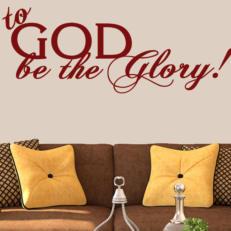 Adhésif décoratif «To God Be The Glory», Canneberge