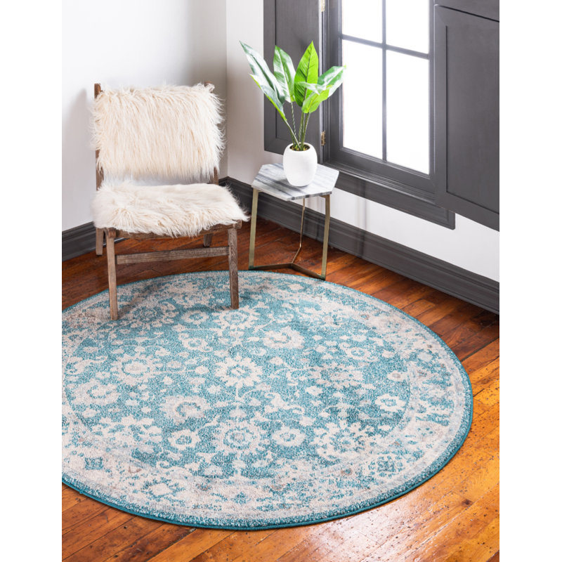 Abstract Area Rug, Round 99cm