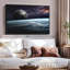 "Terre et lune dans l'espace, art mural"-1795221129