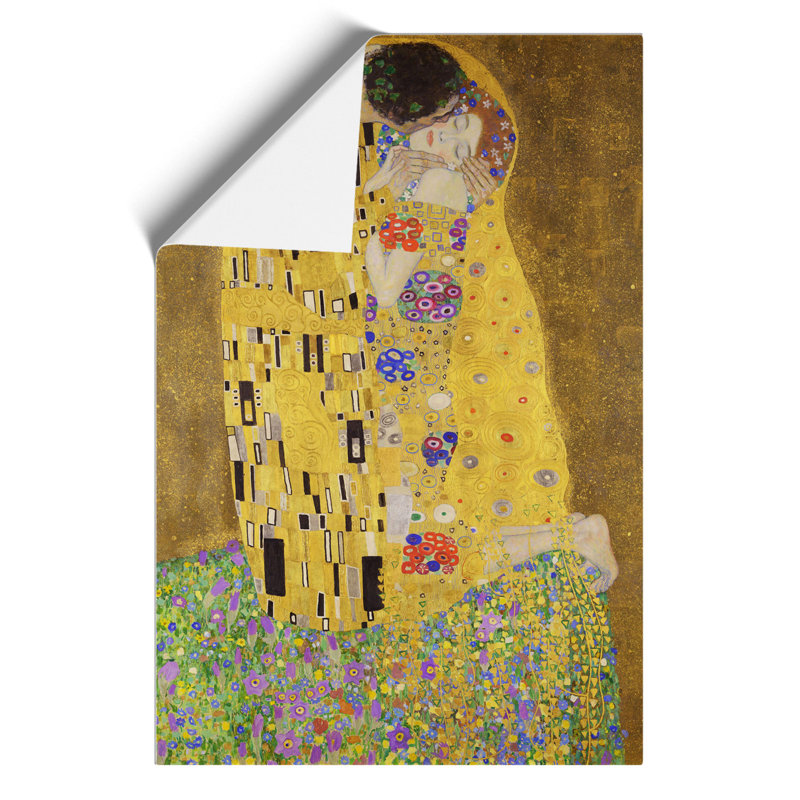 The Kiss by Gustav Klimt - Frameless Print, 42cm H x 30cm W x 0.1cm D