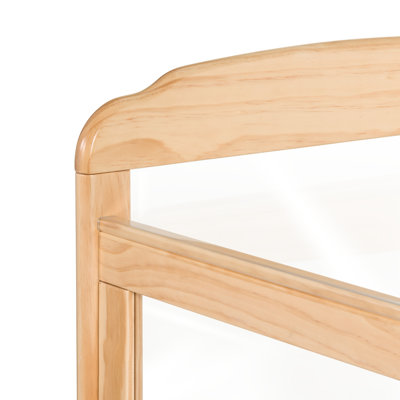 Serenity Compact Fixed-Side Clearview Crib, 4 Panel