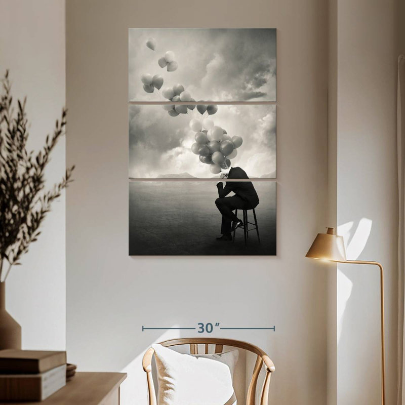 Alcaraz Think Abstract, H 65 po x l 42 po