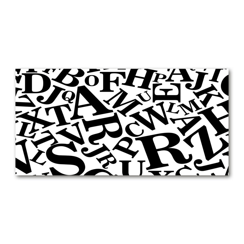 Alphabet - Wrapped Canvas Print