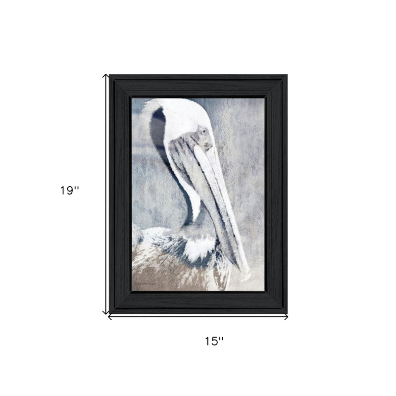 PELICAN Black Framed Print Wall Art