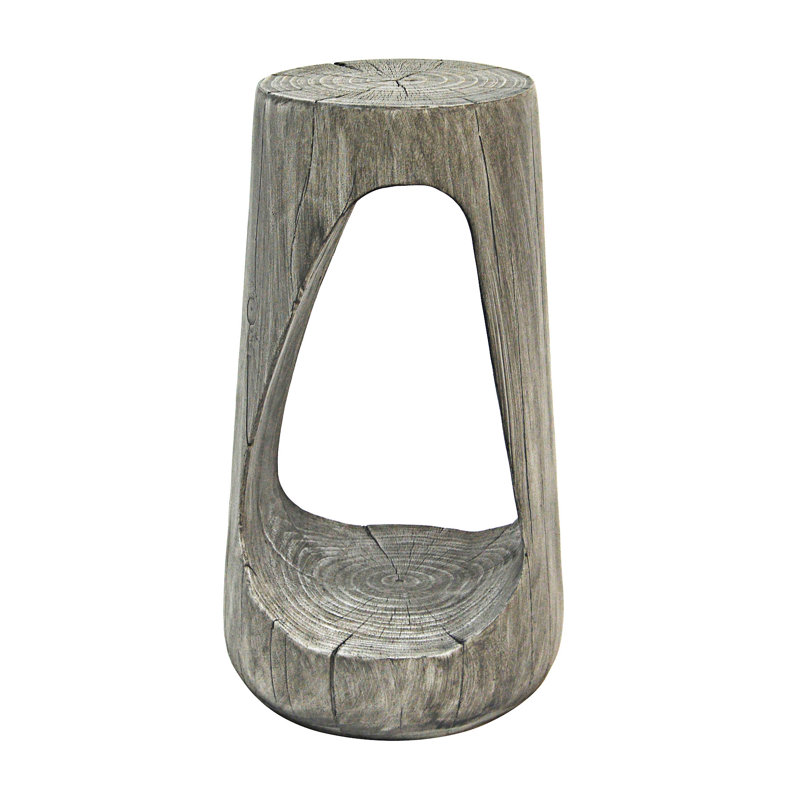 Outdoor Side Table, Gray