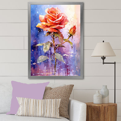 «Fantasy Elegent Rose», reproduction sur toile