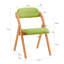 Asadullah Solid Wood Padded Stackable Folding Chair Folding Chair