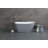 Kingston Brass Arcticstone 52-Inch Solid Surface Oval Single Slipper Freestanding Tub with Drain-57475210