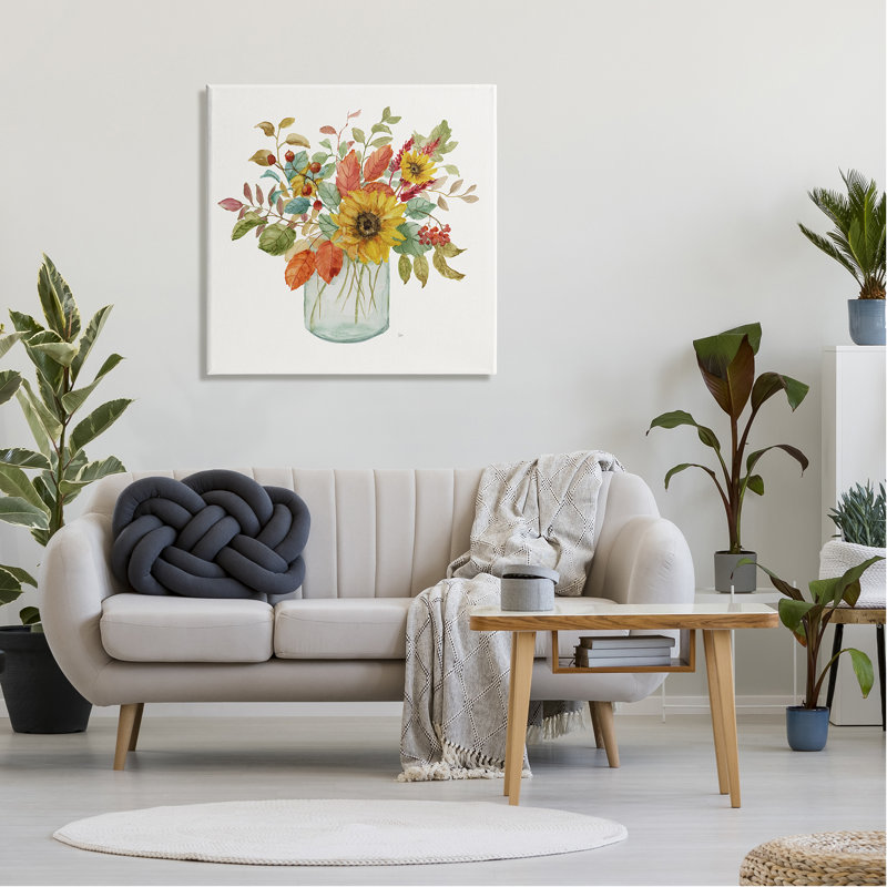 «Simple Country Botanicals» par Nan - Peinture, Toile tendue, H 30 po x l 30 po x P 1,5 po