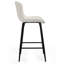 Tabouret de comptoir rembourré 27 po avec structure en métal -506050694