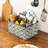 4-Slot Galvanized Metal Flatware Caddy