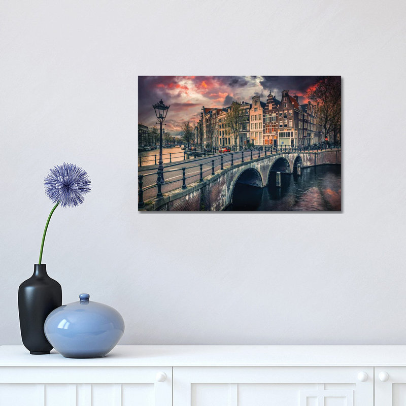 Amsterdam 1 Piece Wrapped Canvas Wall Art, 30.48 cm H x 45.72 cm W