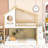 Twin-Over-Twin Bunk Bed With Roof And Staircase