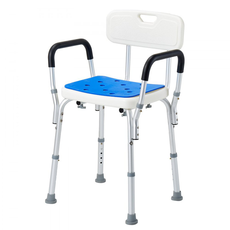 400lbs Shower Chair Bath Stool Seat Height Adjustable for Bathtub Shower, 85.1cm H x 49cm W x 41.4cm D