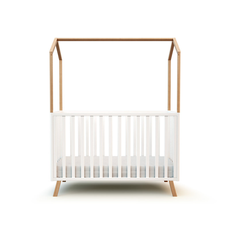 Cot Bed, White/Natural