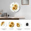 Horloge murale tournesol (2) - horloge murale 24 po
