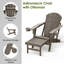 Ensemble de 2 chaises Adirondack pliantes avec repose-pieds et repose-gobelets-531737731