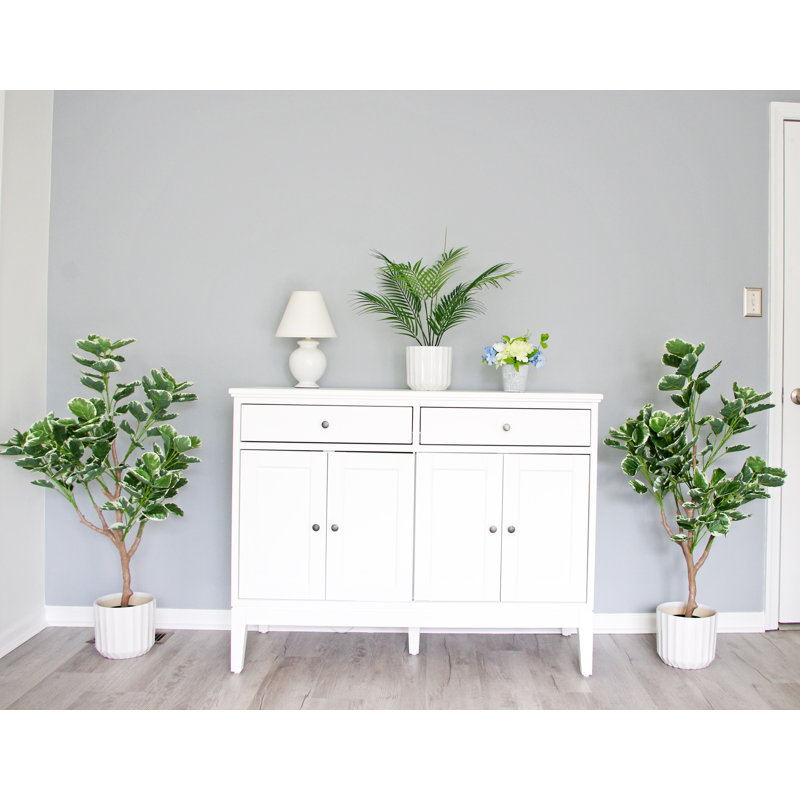 Faux Money Tree Plant in Pot, 47" H x 22" W x 22" D