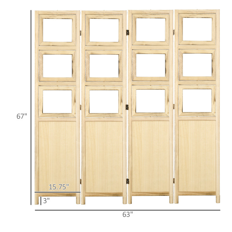 4 Panel Room Divider
