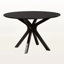 Ensemble de salle à manger Elam pour six personnes en gris / brun foncé avec quatre pieds, H 30 po x l 44,9 po x P 44,9 po-242672626-242672625