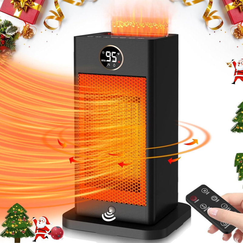 Chaufferette en céramique Smart PTC avec capteur de mouvement et humidificateur intégré, chauffage électrique portatif avec protection de sécurité Etl