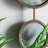 Iron Frame Vertical Round Mirror