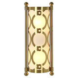 Richmond 2 - Light Dimmable Brass Flush Mounted Sconce