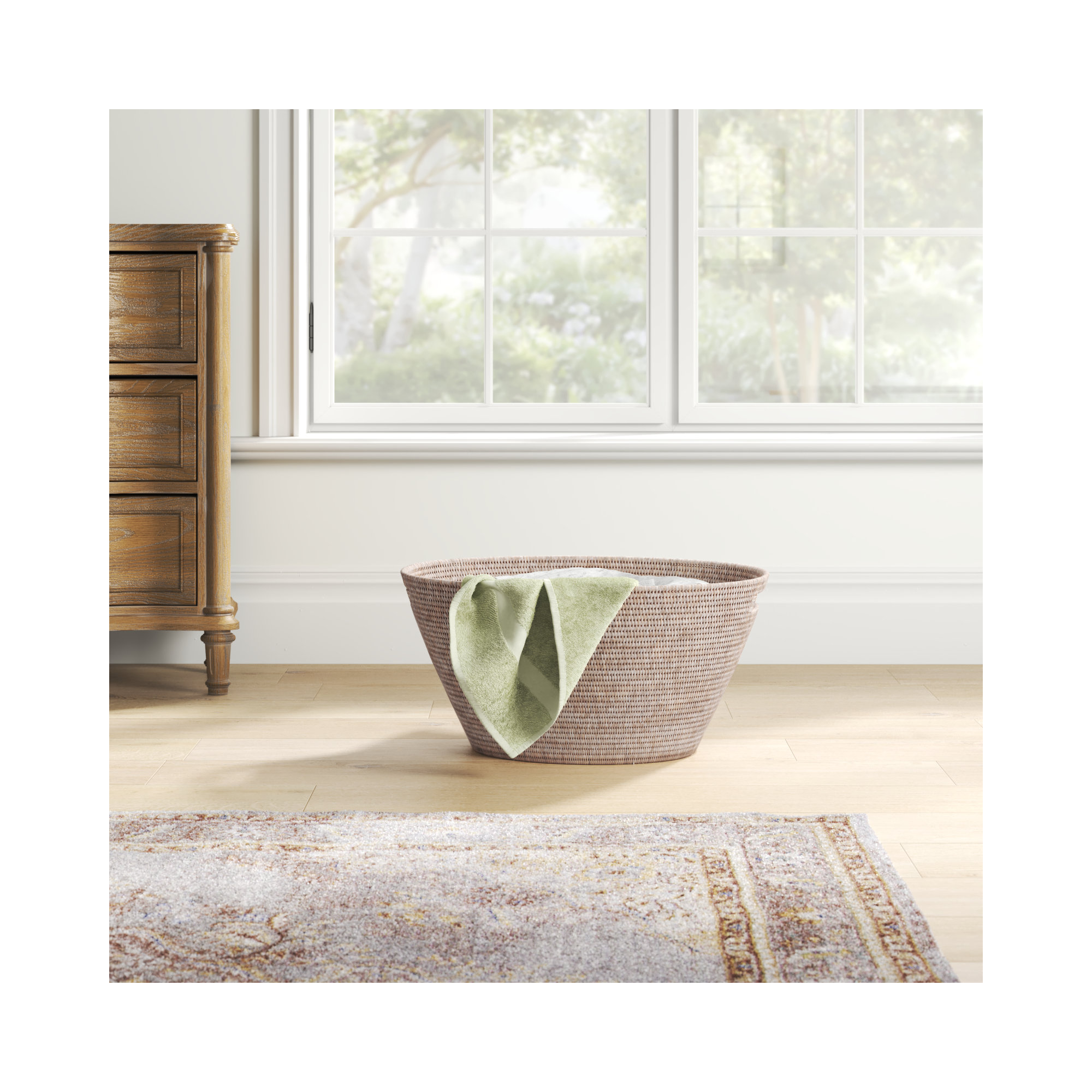 Rael Laundry Basket, White