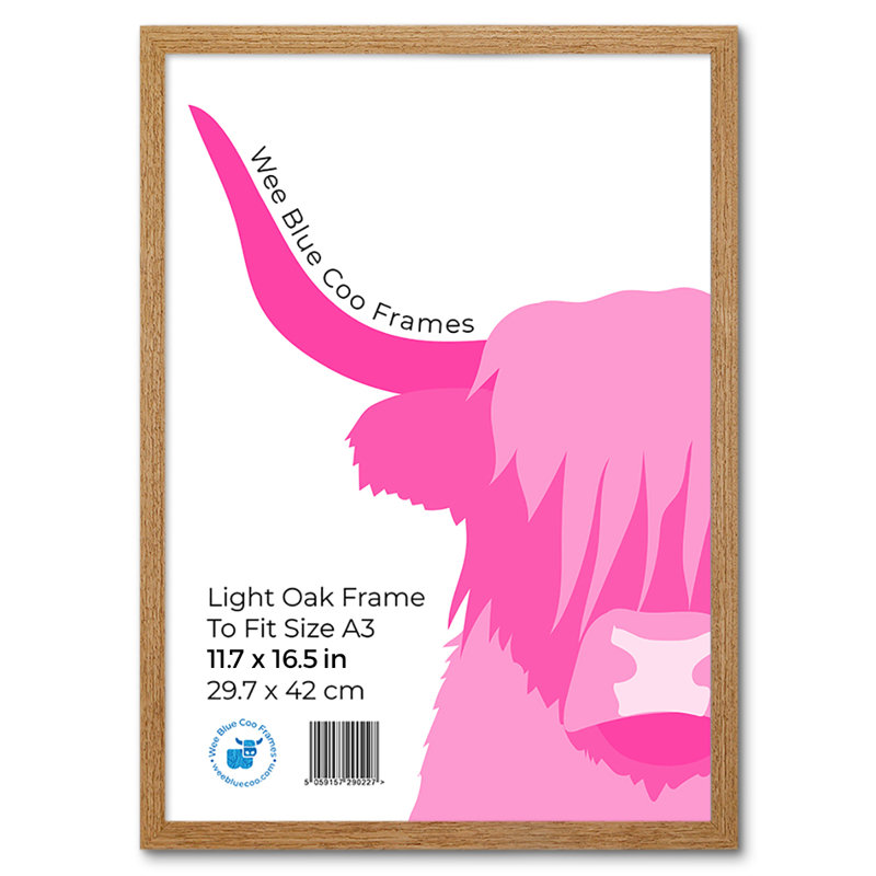 Picture Frame, Light Oak, 45.5cm H x 33cm W