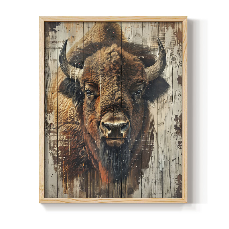 ANIMALS Series CDXCI Framed Print - Solid Wood, Natural, 11" H x 9" W