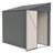 4x7 Foot Lean-To Shed in Olive grey