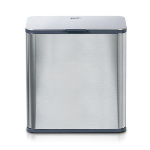 Poubelle sous le comptoir en acier inoxydable GLAD ™ de 1,5 gallon avec protection contre les odeurs Clorox